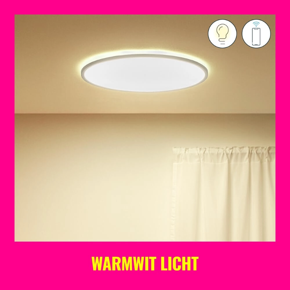 Plafonnier intelligent SuperSlim Ø 55 cm - blanc WiZ 8719514554979