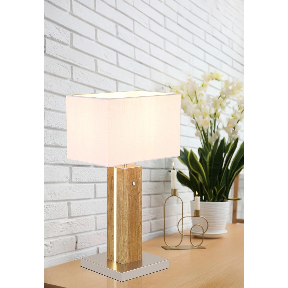 Lampe de table en bois Forest avec capot Globo 9007371592333