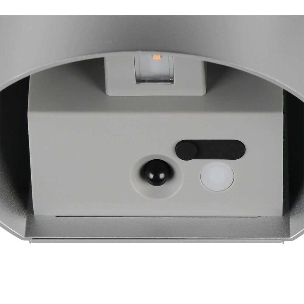 Applique murale rechargeable Genie gris argenté avec capteur Trio 4017807636338