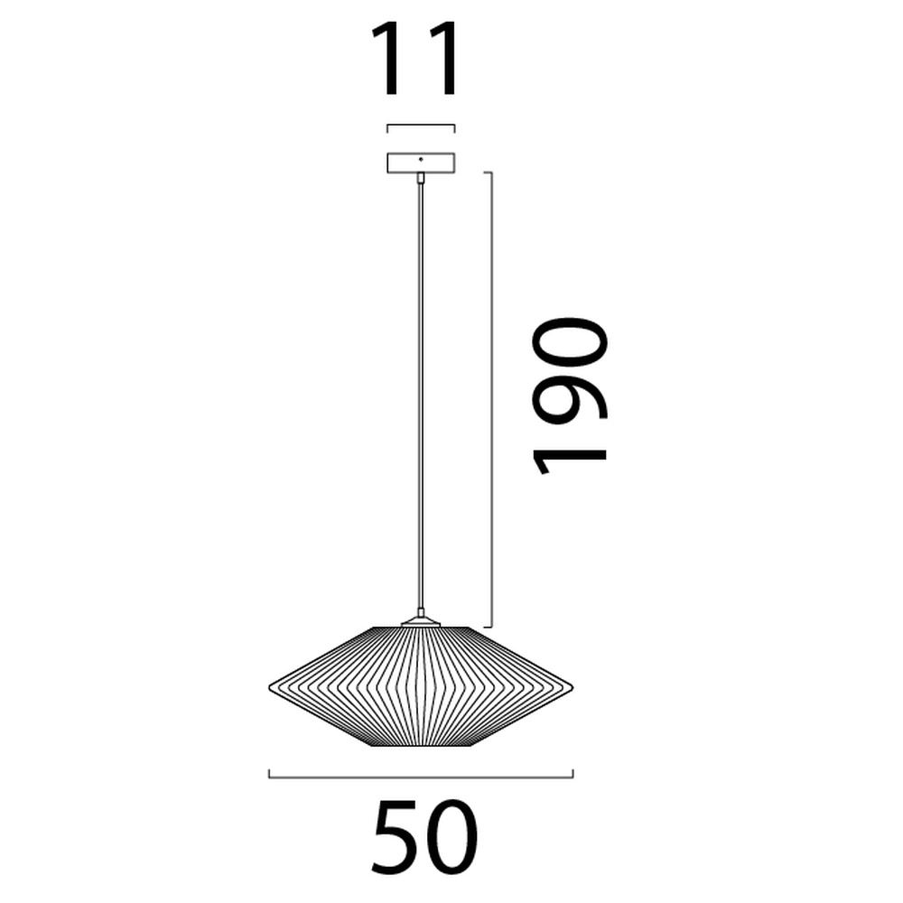 Lampe pendante Japandi Bicono Ø 50cm Masterlight 8718121344768