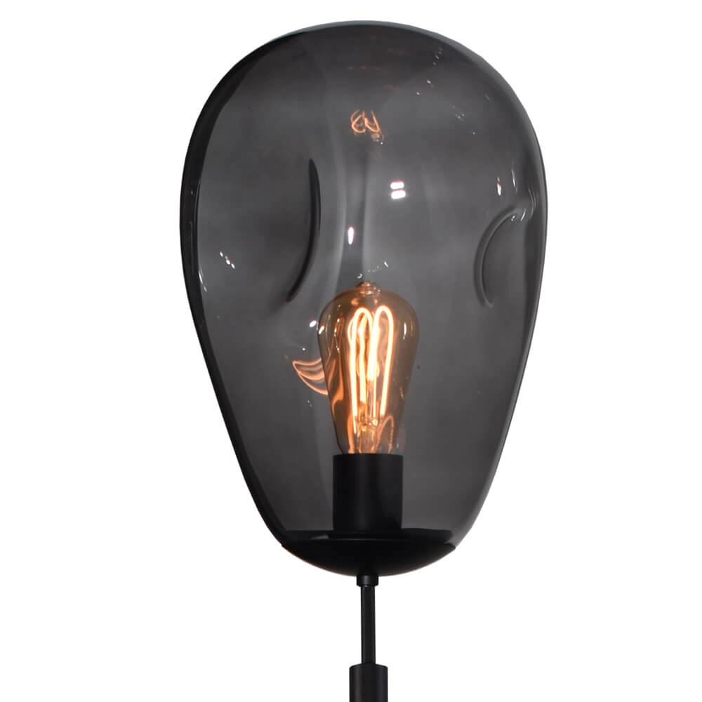 Lampadaire Lava Verre fumé Ø 22,5cm Masterlight 8718121286693