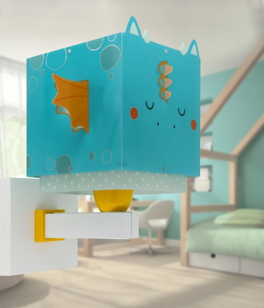 Applique design Little Dragon bleu avec du blanc Dalber 8420406643892