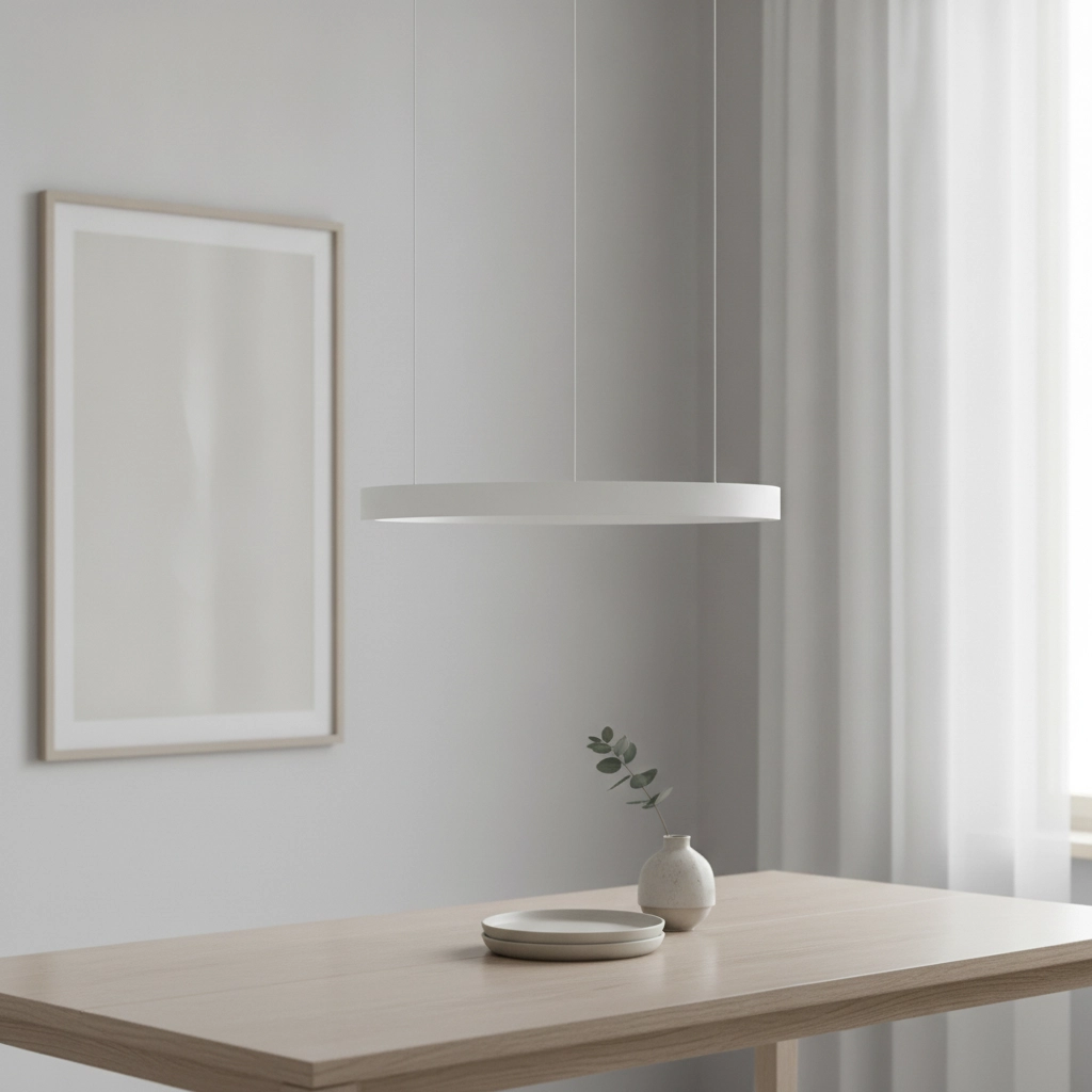 Suspension design Elowen blanc Ø 60cm