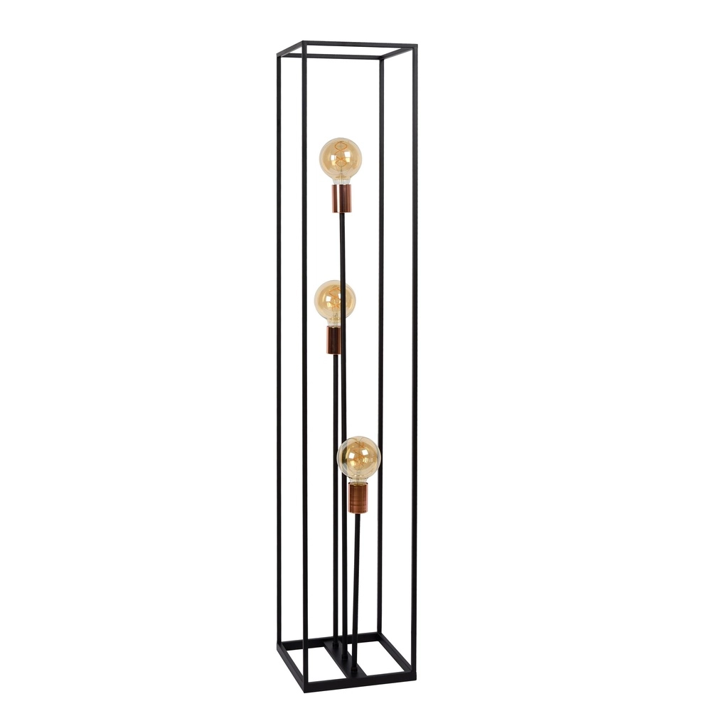 Lampe de pied Arthur Noir à 3 lumières