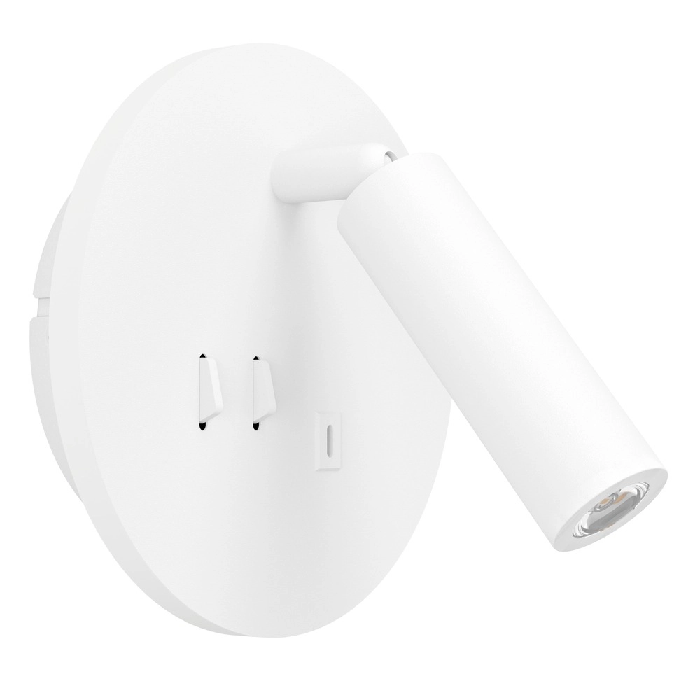 Lampe de chevet Fanzarotta Rond blanc