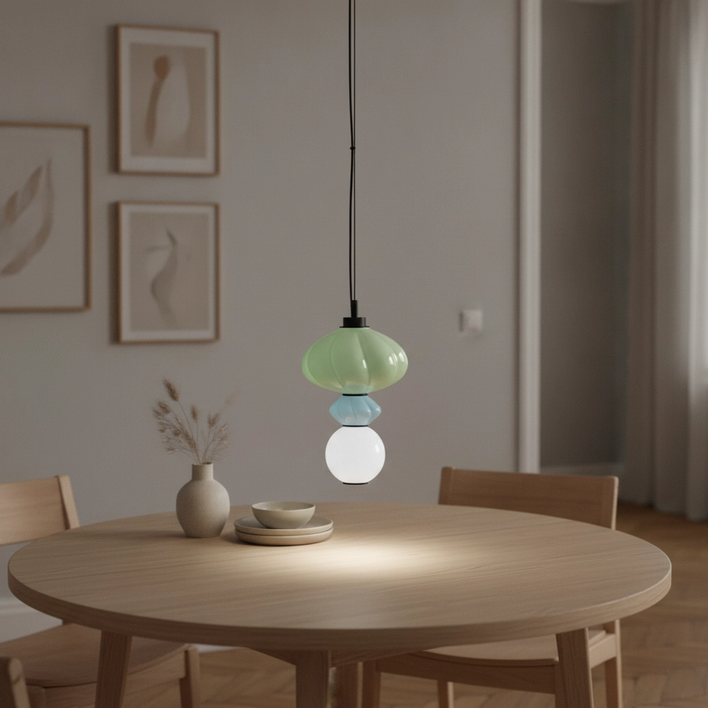 Suspension Oneta vert - bleu -blanc