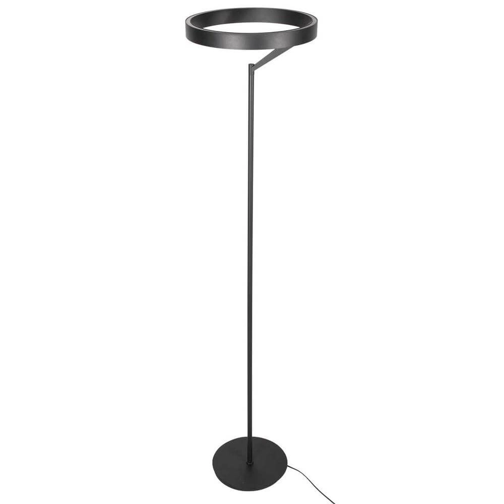 Lampadaire moderne Mykty noir Ø 40cm Steinhauer 8712746178173