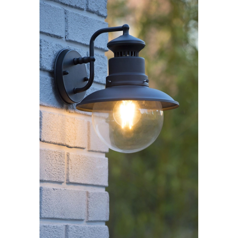 Lampe murale classique Figo Noir Lucide 5411212114389