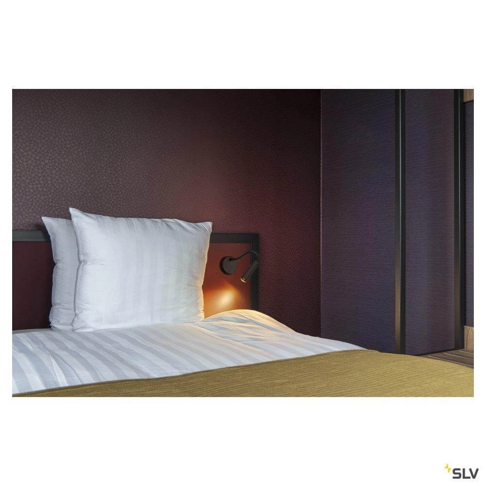 Lampe de chevet flexible Karpo Goose noir SLV 4024163262354