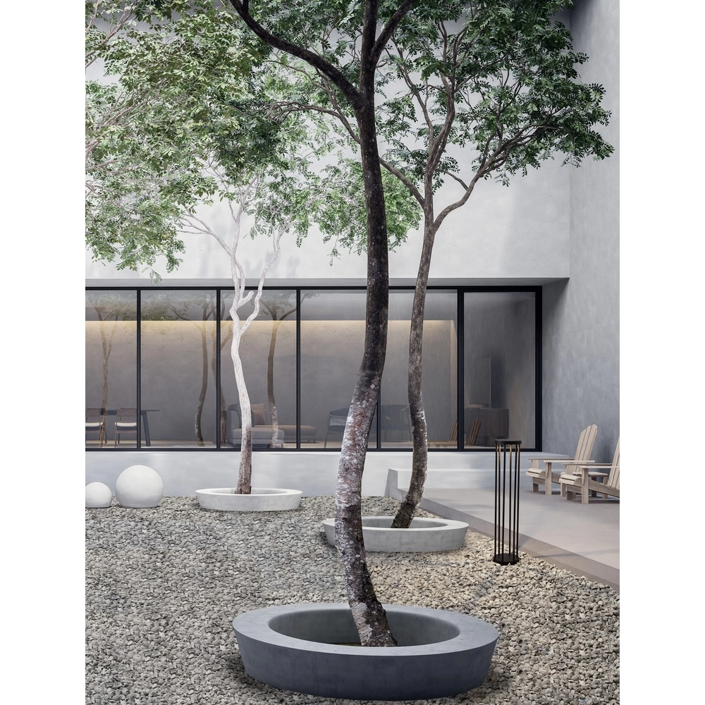 Lampe de jardin design Nereus L anthracite Lyora 5212017449498