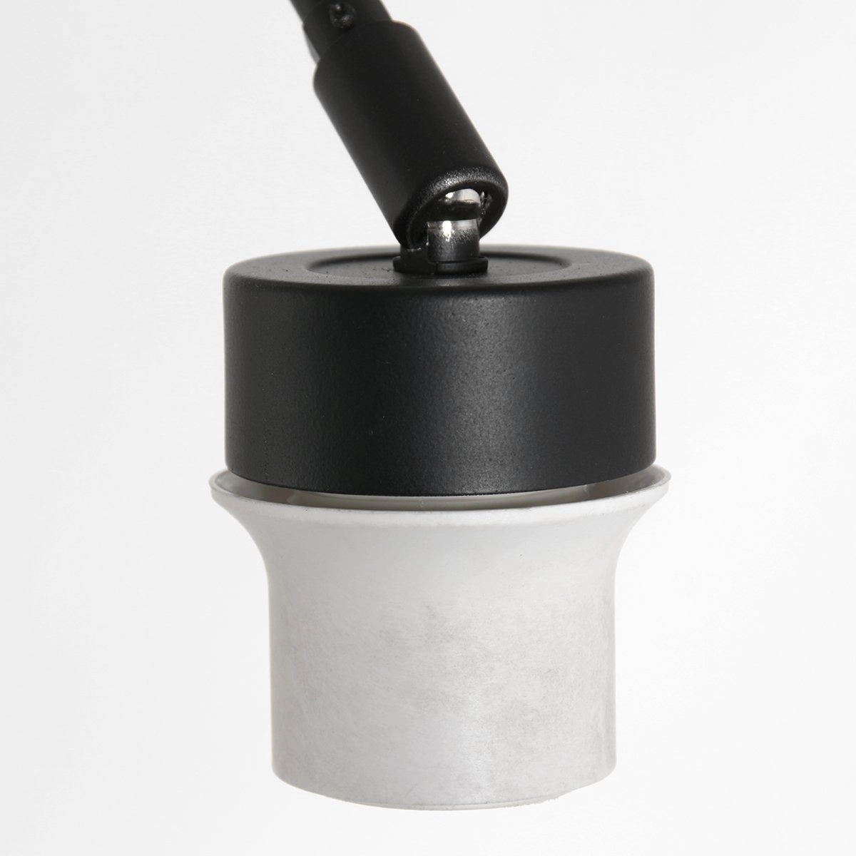 Lampe de table réglable Prestige Chic 35cm noir avec lin blanc Steinhauer 8712746146547