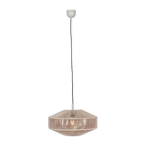 Lampe suspendue en corde Svea Ø 46 cm Trio 4017807617252
