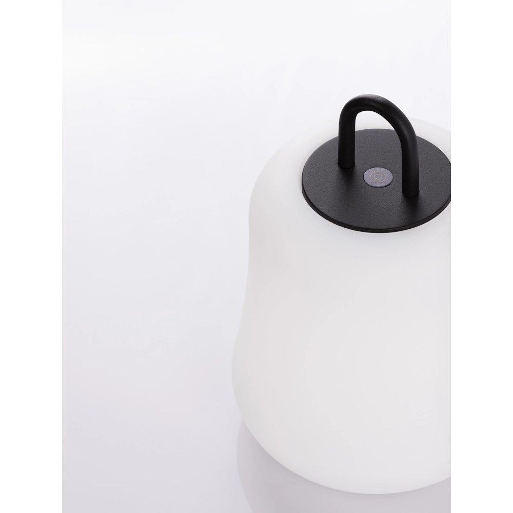 Lampe de table Jigra Anthracite rechargeable avec blanc Lyora 5212017434883