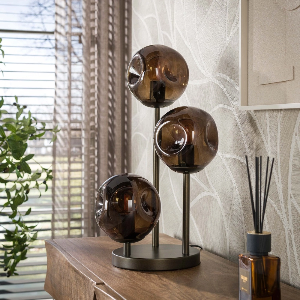 Lampe de table de conception Stellar Sienna Brown Lyora 8716803515079