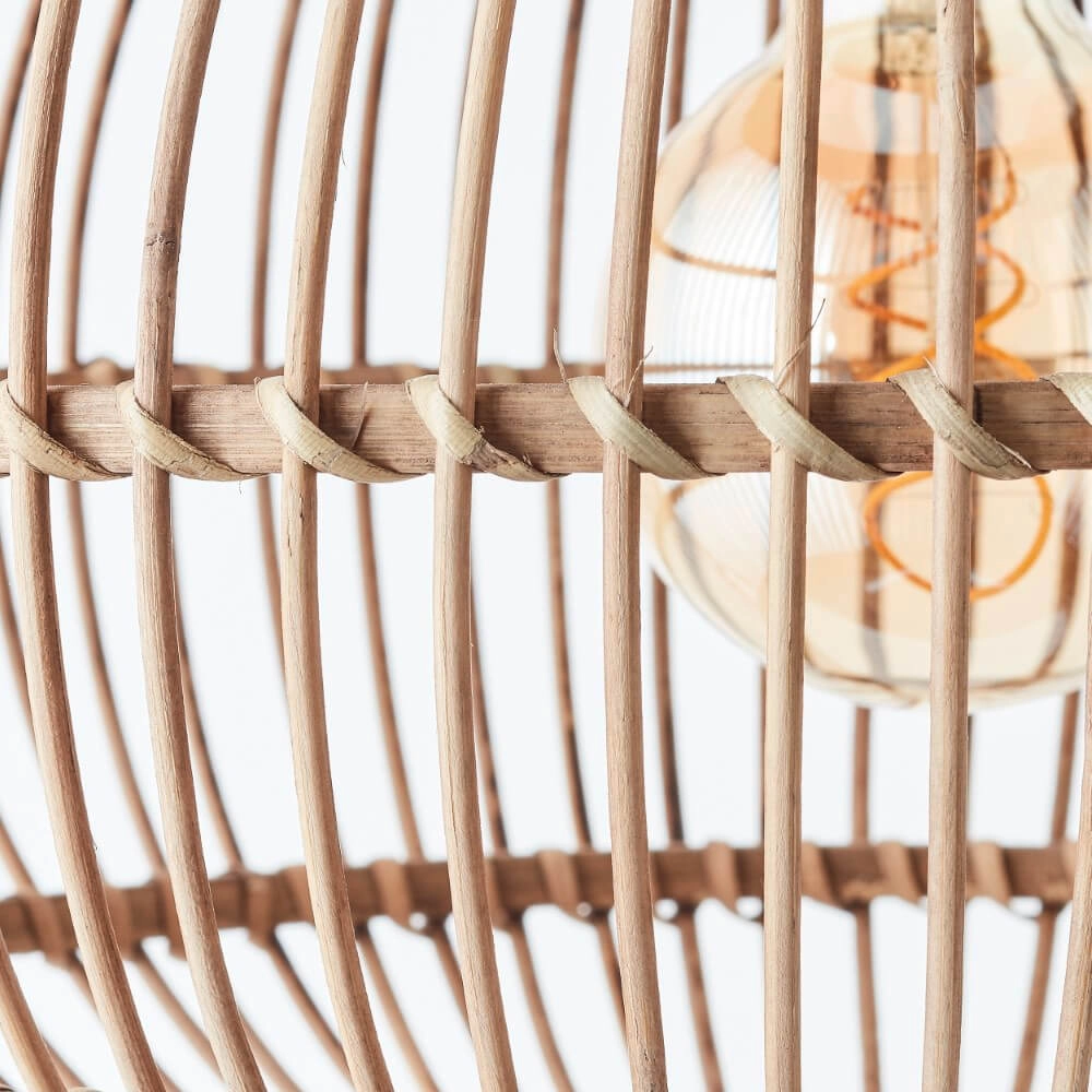 Lampe suspendue en rotin Woodball Ø 44,5 cm Brilliant 4004353413780