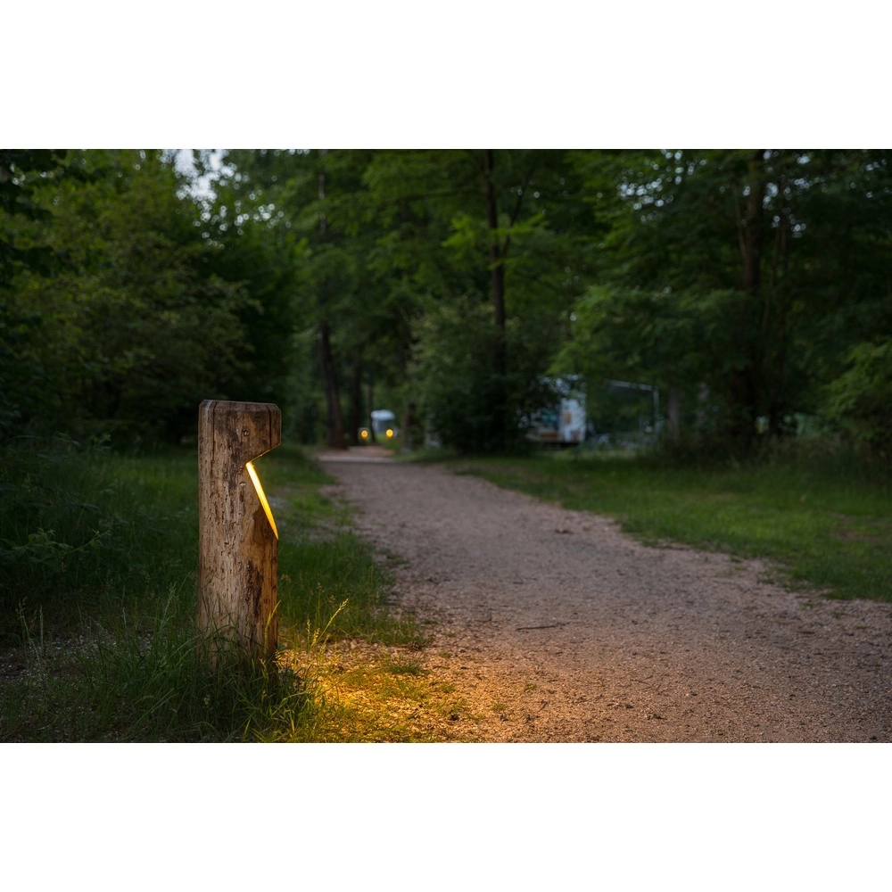 Éclairage de chemin en bois Bosco Châtaignier - 65 cm - 2700 000 km Timberlab 8716803513709