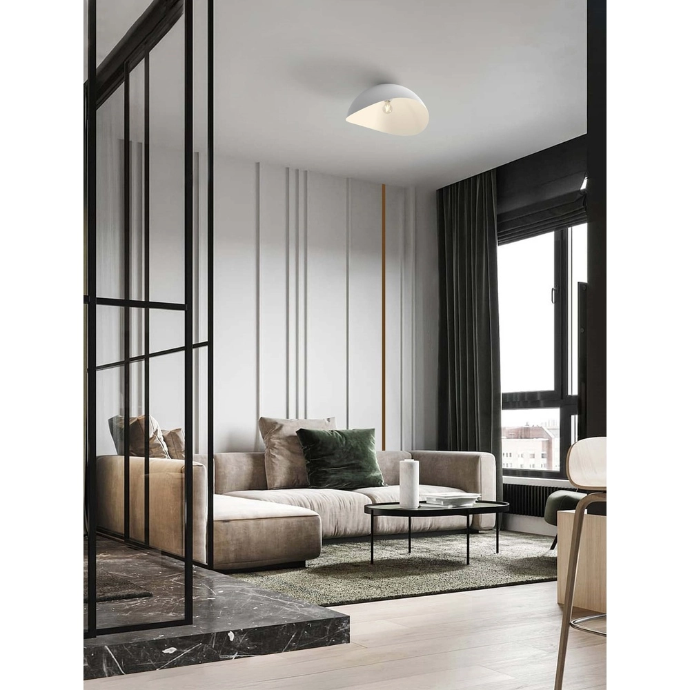 Plafonnier Opsi blanc Ø 50cm Lyora 5212017458001