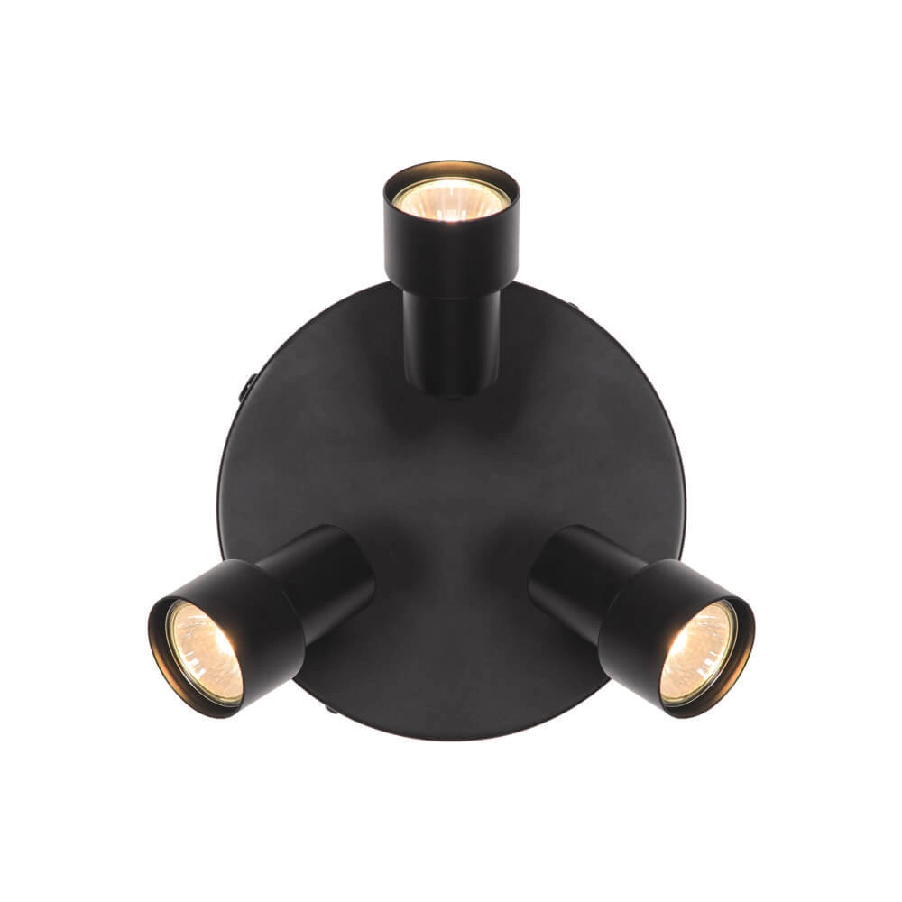 Plafonnier 3 lumières Boston noir Nordlux 5704924024511