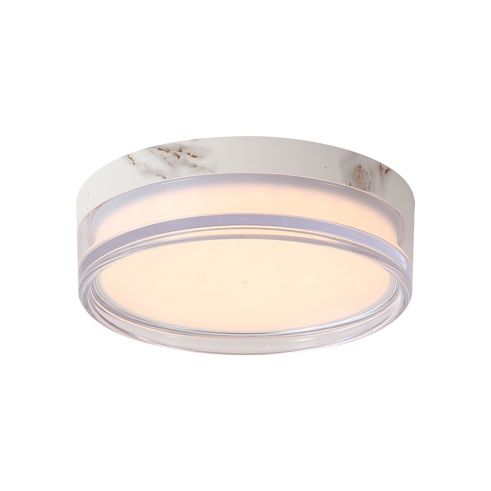 Lampe de plafond Button Ø 13 cm de marbre blanc