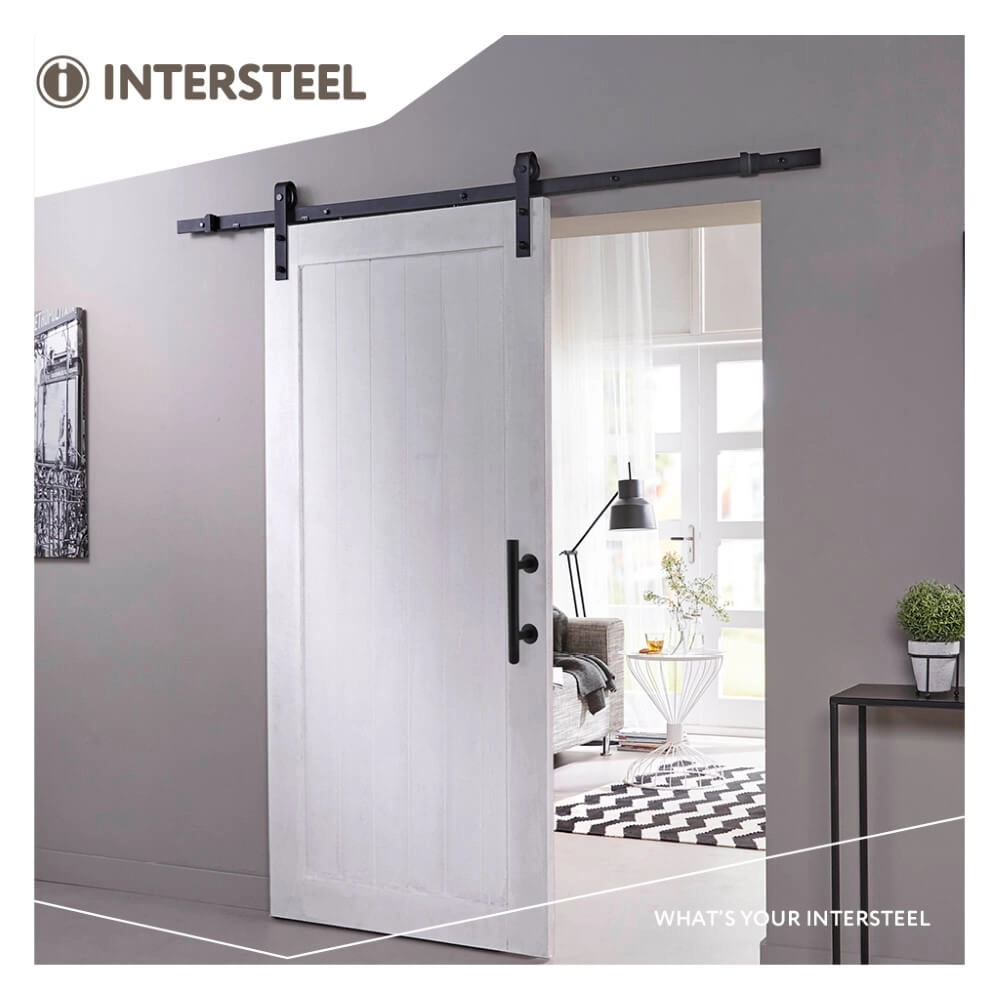 Poignée de porte en forme de T Gripon avec poignée de porte coulissante noir Intersteel 8714186519493