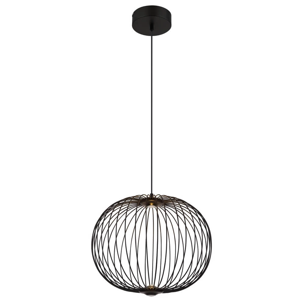 Suspension noire Galway cage simple Ø 50cm Globo 9007371474325