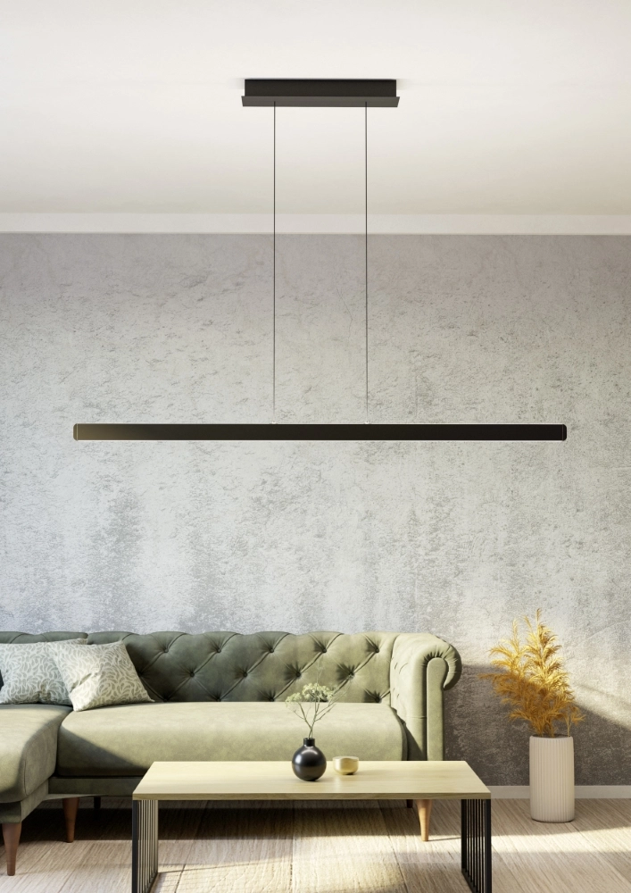 Sleek pendant lamp Ciggiano black Stars of Light 9008606357857