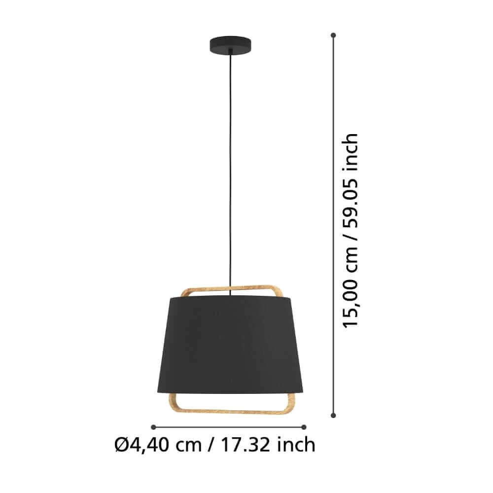 Lampe suspendue en tissu Camaloza Ø 44 cm Stars of Light 9008606243075