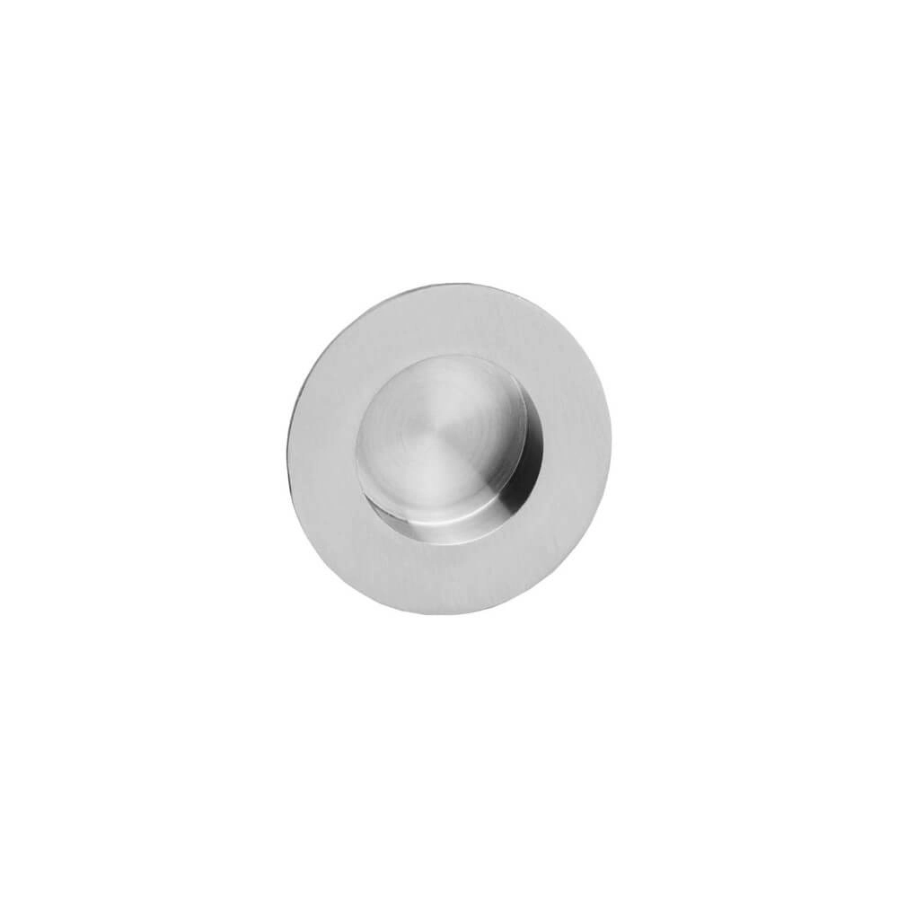 Poignée de porte coulissante ronde Alvro Acier inoxydable Ø3.4cm