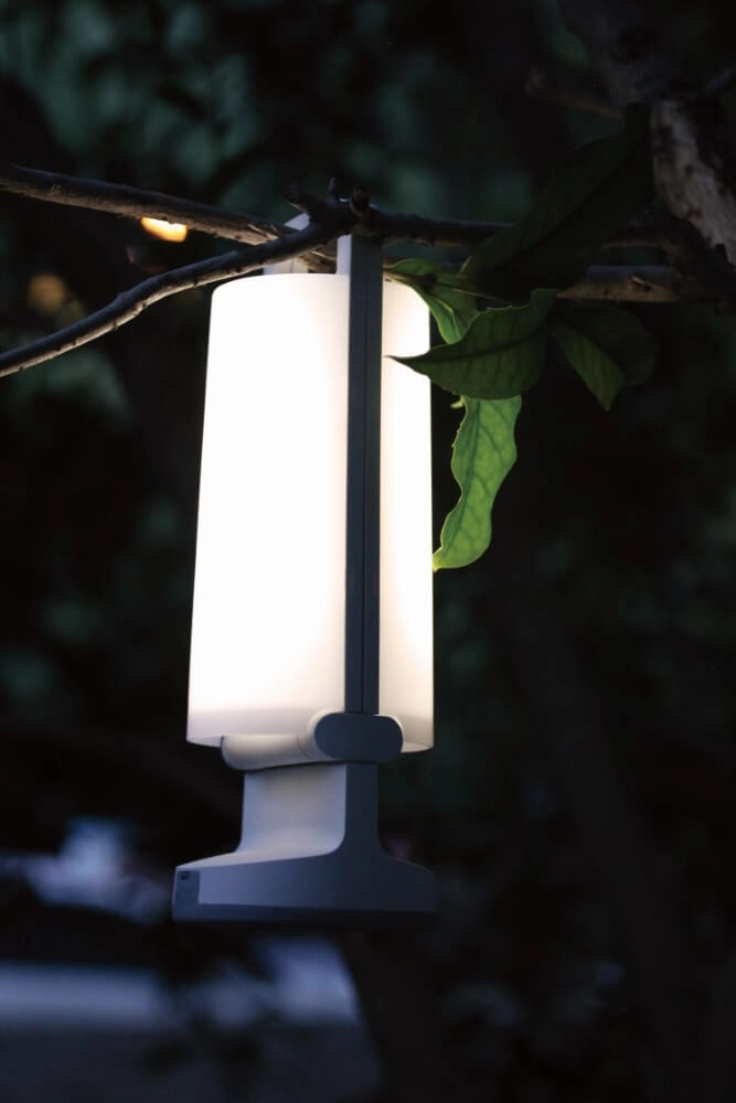 Lampe de table solaire Dragonfly Gris argent Lutec 4250294311436