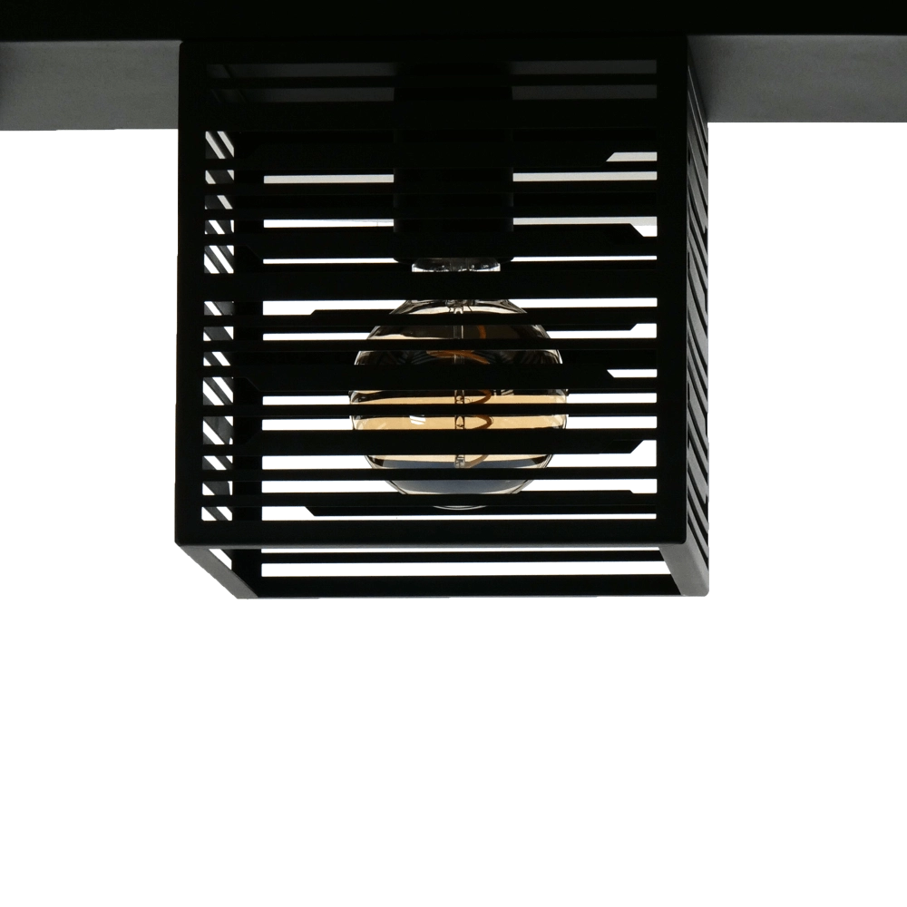 Plafonnier Piedritas noir - 3x E27 Eglo 9008606235728