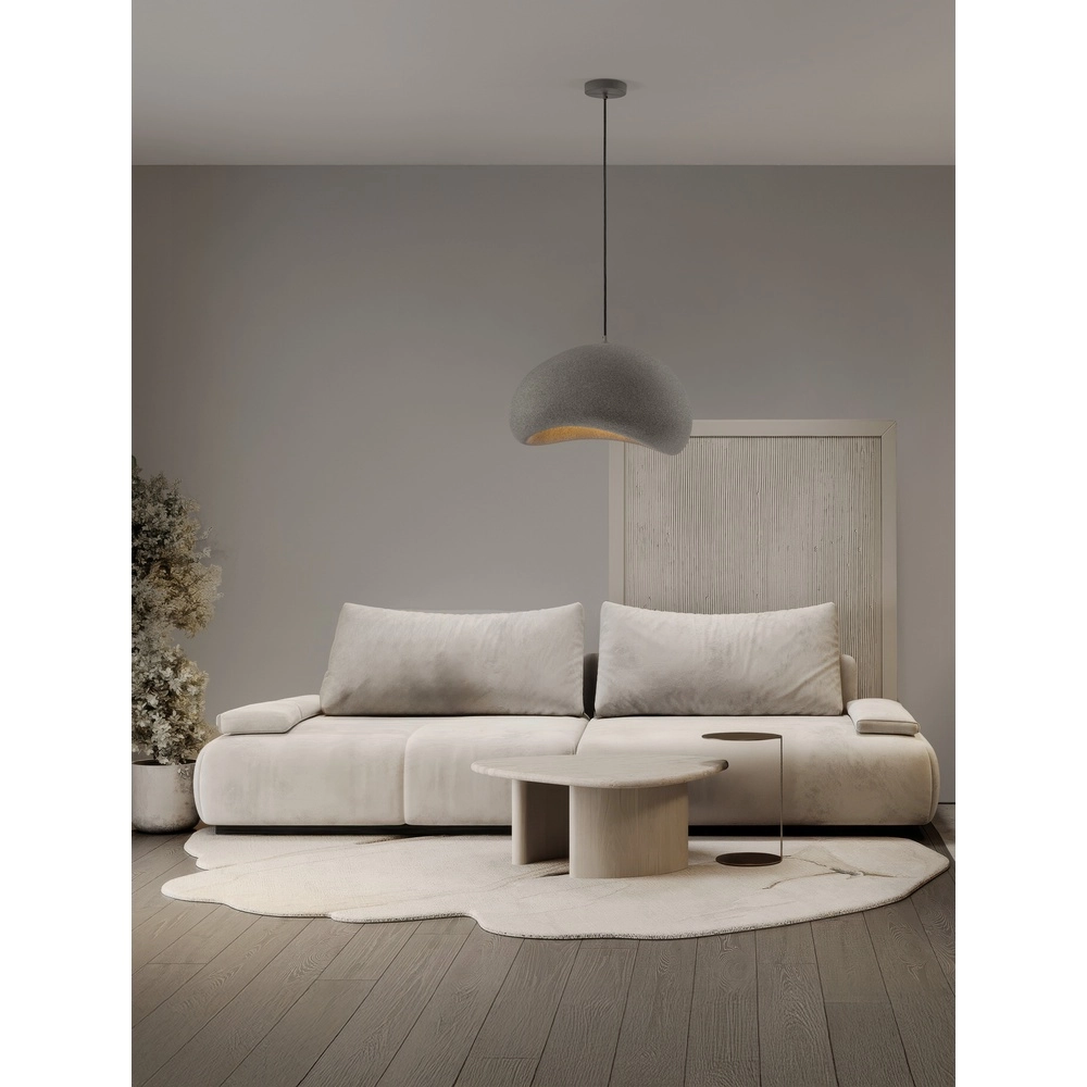 Suspension naturelle Aere gris 50cm Lyora 5212017476715