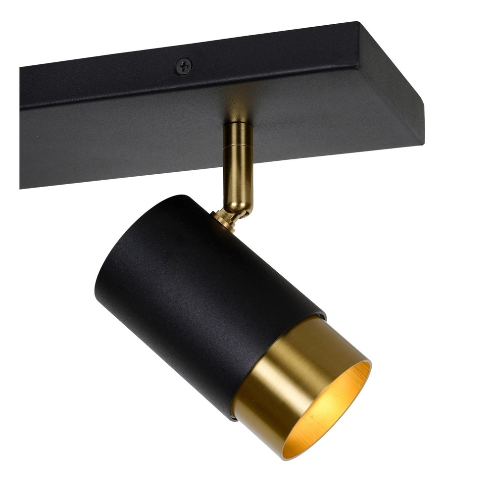 Projecteur de plafond Floris Double Noir Lucide 5411212351784