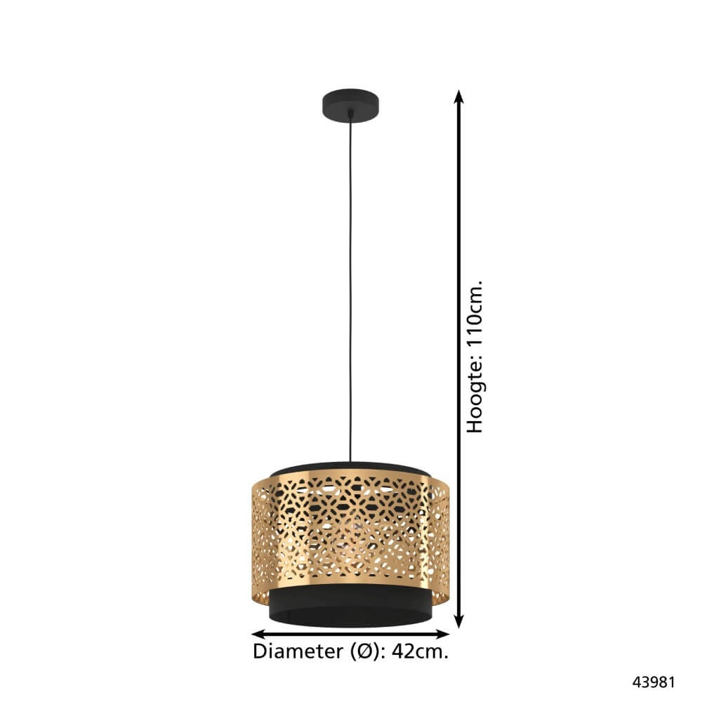 Lampe suspendue design Sandbach Ø42cm Eglo 9002759439811