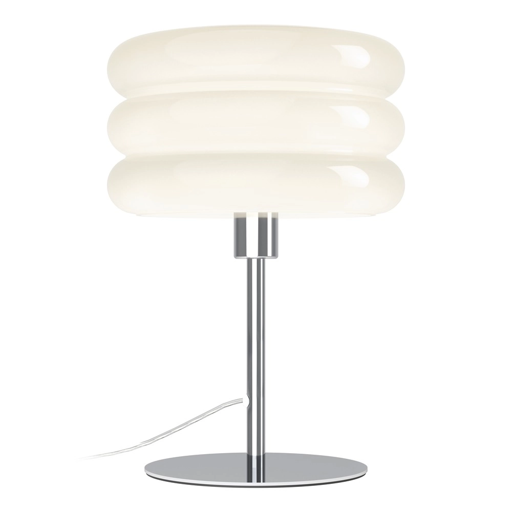 Lampe de table de conception Tortora chrome avec blanc Ø 20cm Eglo 9008606405596