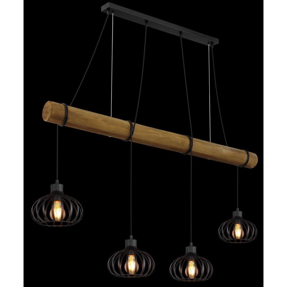 Lampe suspendue à 4 lumières Caldwell Table à manger Globo 9007371580590