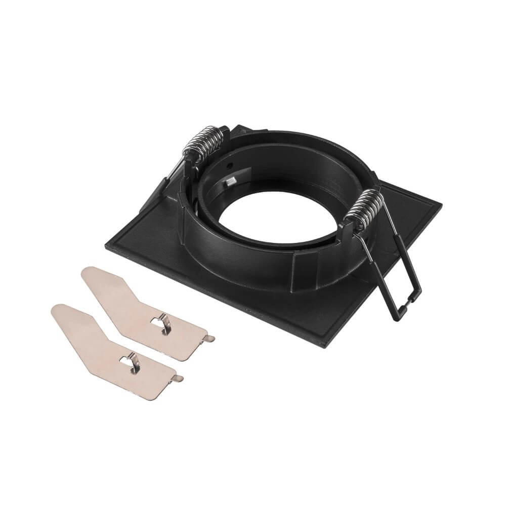 Anneau de montage New Tria 68 carré noir - sans raccord SLV 4024163276603