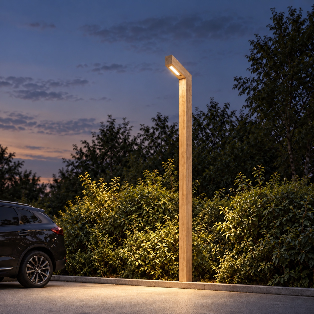 Lampadaire en bois Stelle Chêne - 3M - 3000K