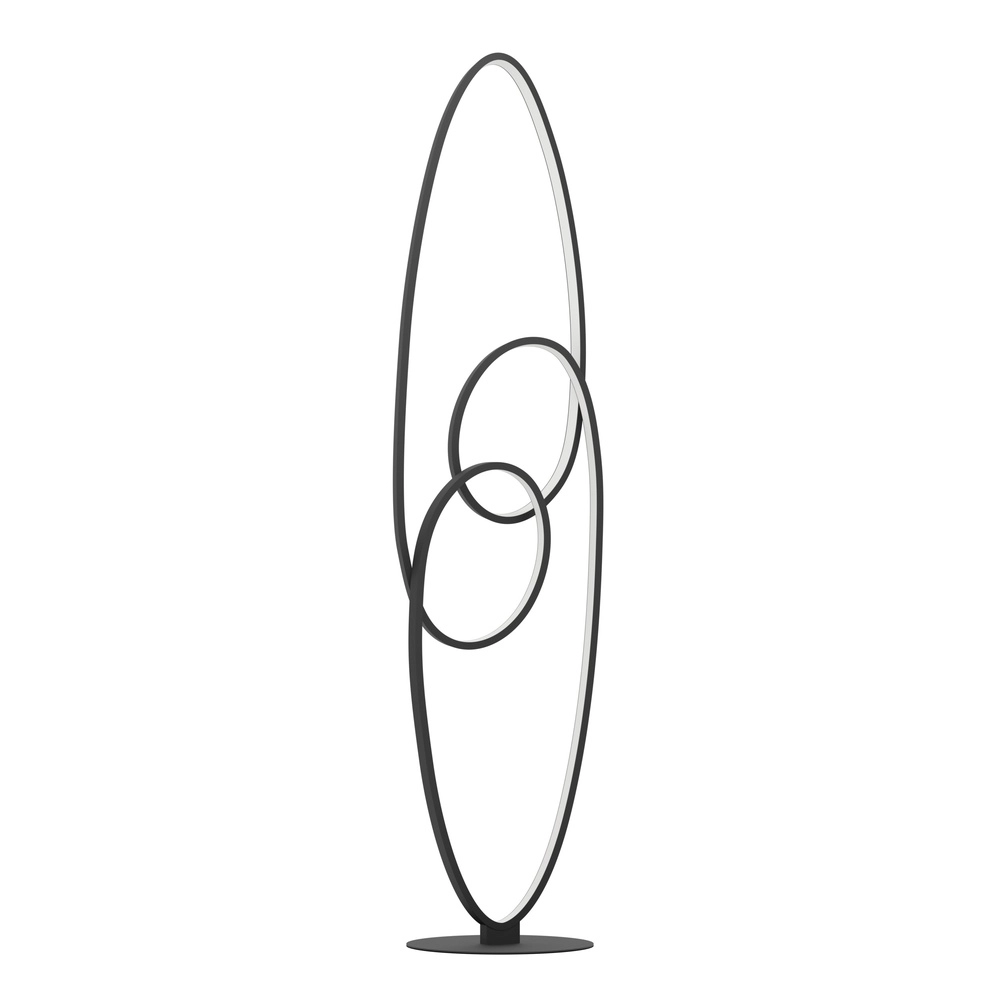 Lampe sur pied LED moderne Gianella 120cm - noir