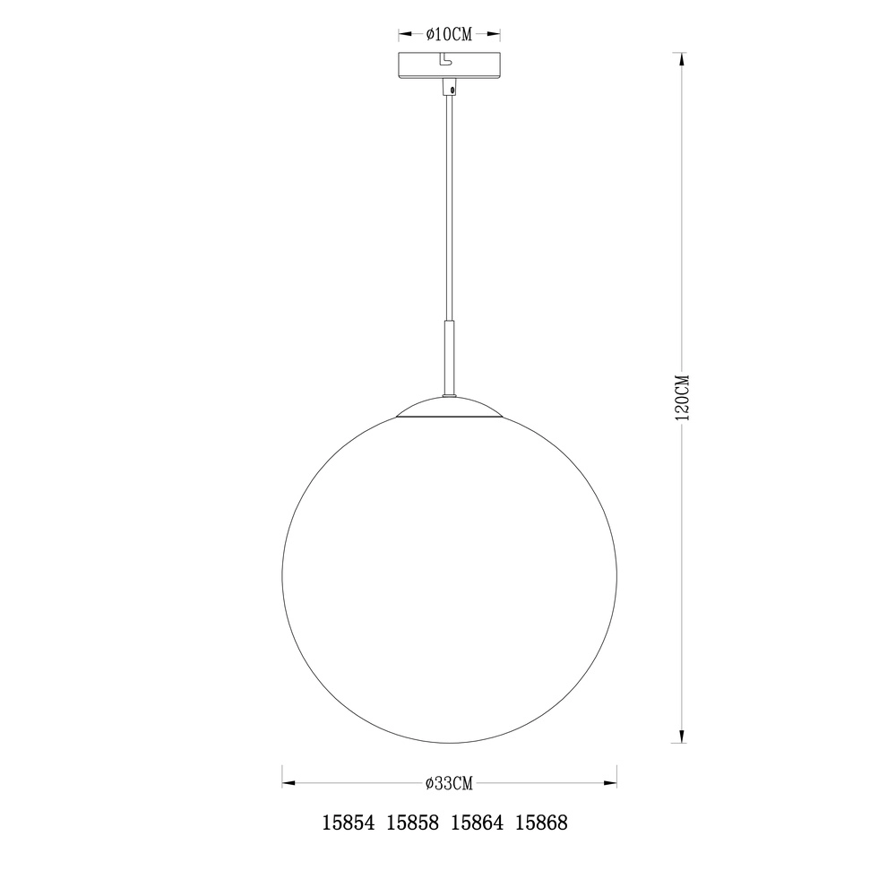 Lampe suspendue Varus or Ø 33cm Globo 9007371371464