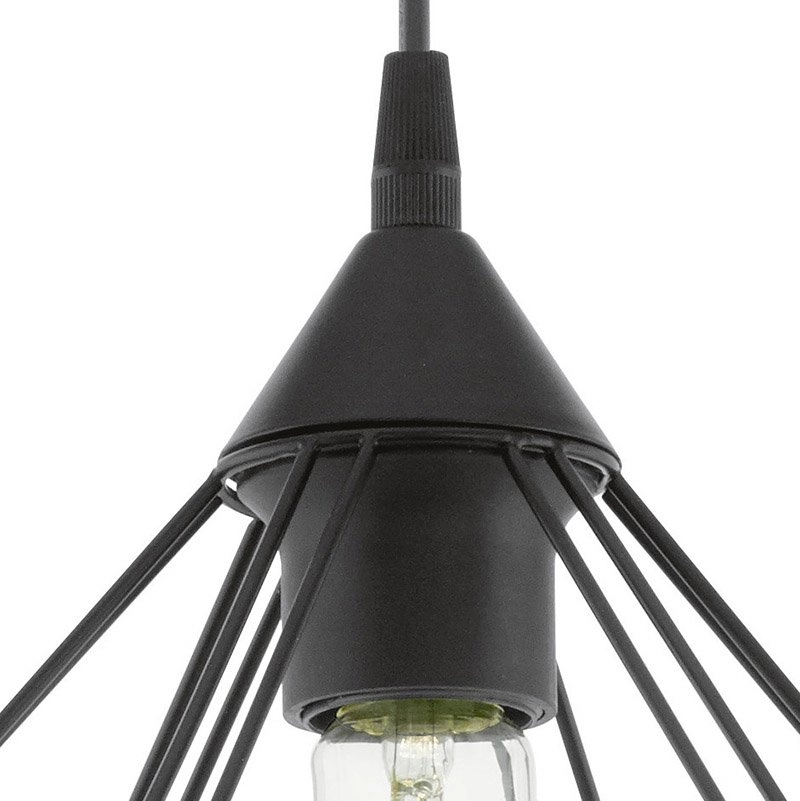 Lampe à suspension Tarbes 32 cm noir Eglo 9002759941888