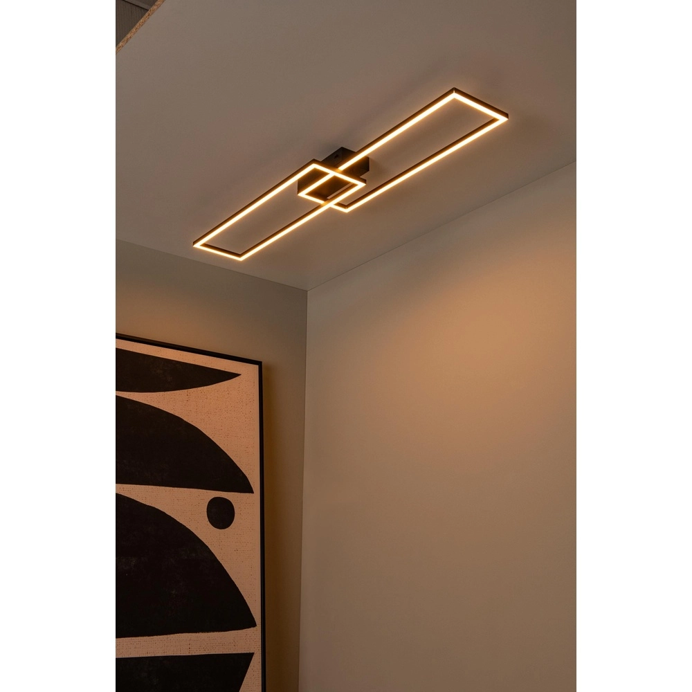 Lampe de plafond à design Arianne Noir allongé Lucide 5411212530905