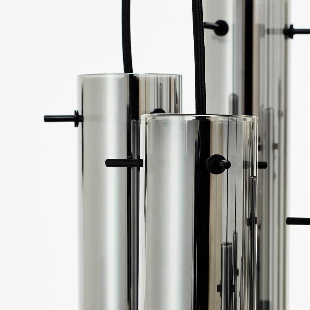 Lampe suspendue 14 lumières Glasini Ø 52 cm Brilliant 4004353429590