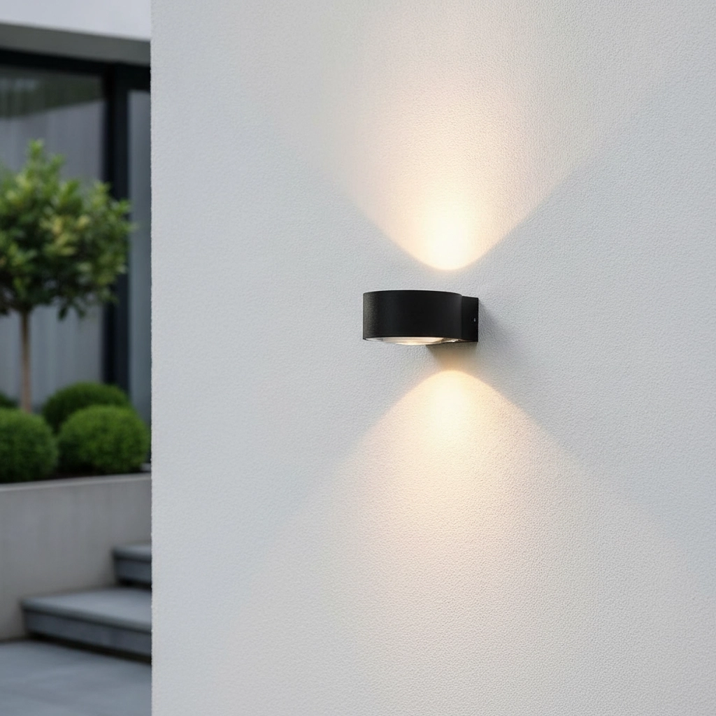 Spot mural anthracite Hudson 11 cm - noir