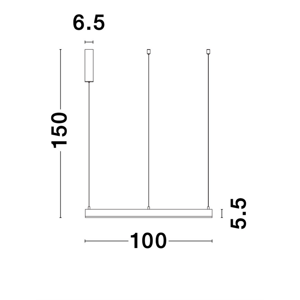 Suspension Motif or Ø 100cm 3000K Lyora 5212017421982