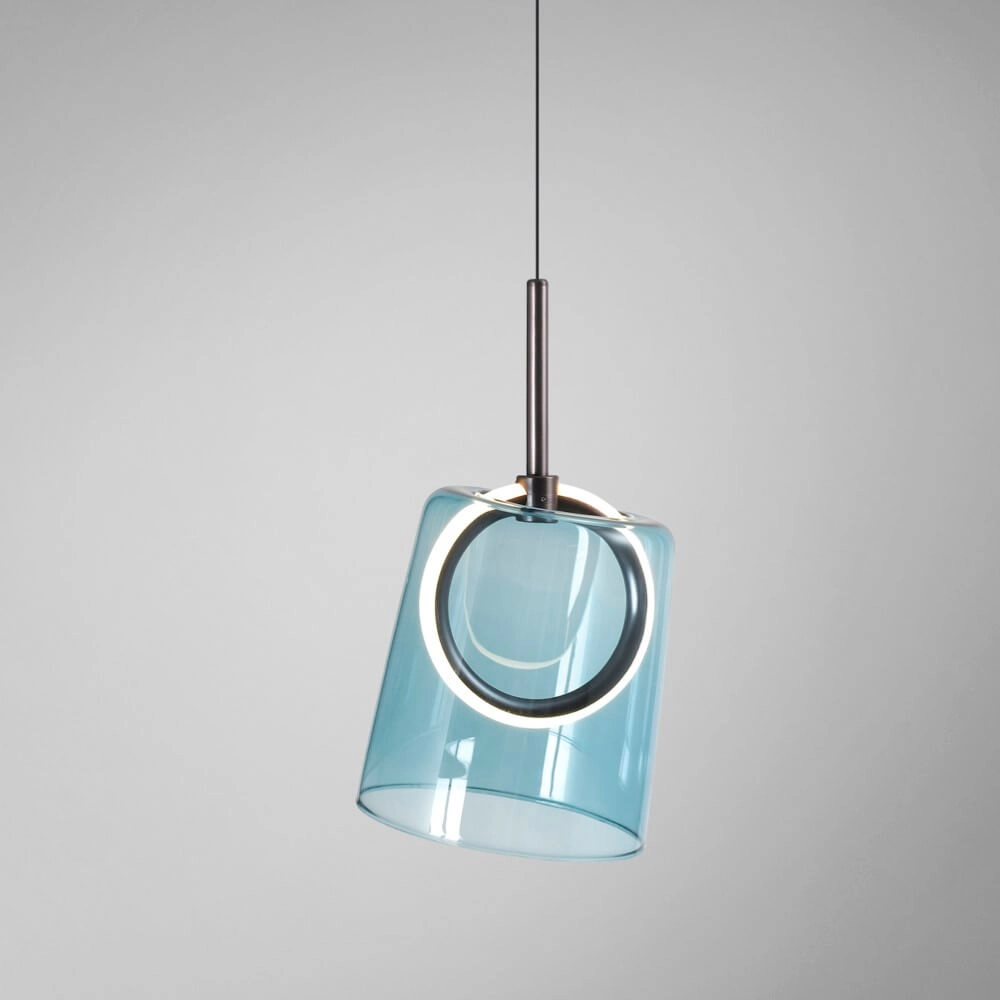 Lampe suspendue Zula bleu Paul Neuhaus 4012248383599