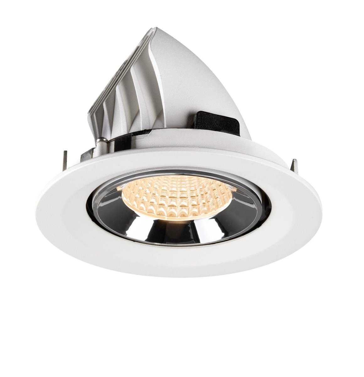 Spot encastré Numinos Gimble M Blanc/Chrome 2700K - 55 deg SLV 4024163311960