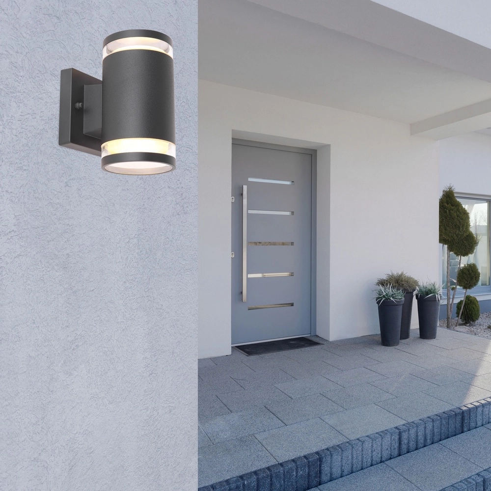 Lampe murale moderne Alcala anthracite Globo 9007371395583