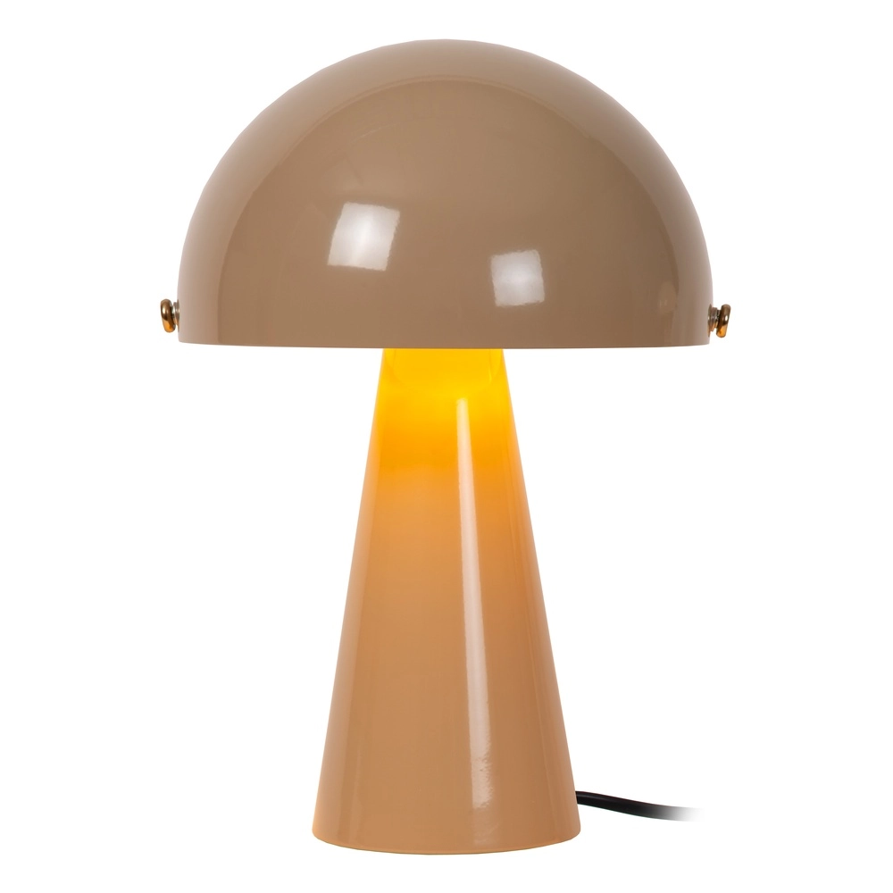 Lampe de table Barone taupe Ø 23 cm Lucide Vibes 5411212650085