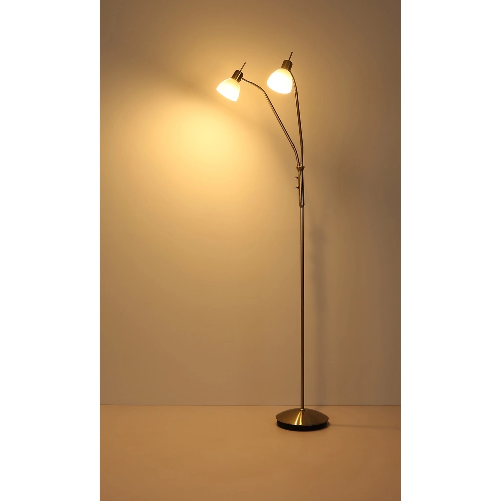 Lampe de lecture à 2 lumières Malte nickel Globo 9007371447541