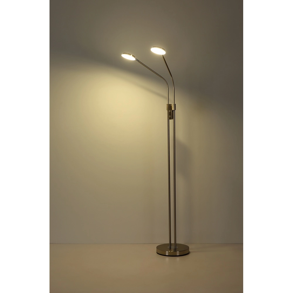 Lampe de lecture double Silvio nickel Globo 9007371592364